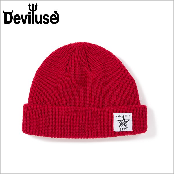 画像1: Deviluse デビルユース Nautical Star ビーニー RED (1)