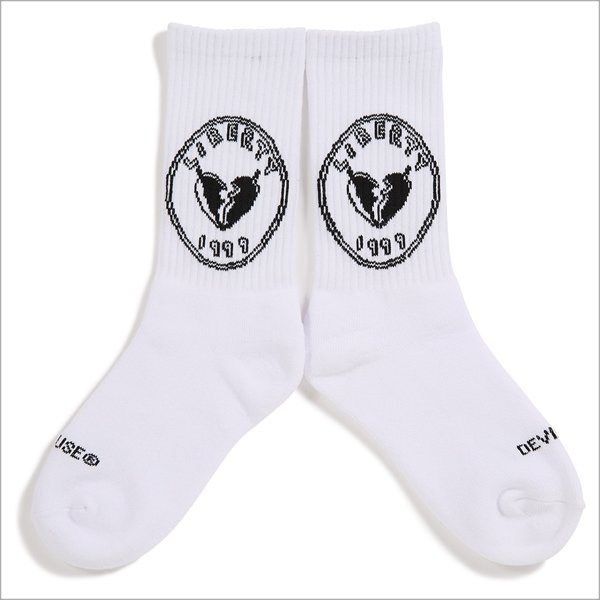 画像2: Deviluse デビルユース Liberty Socks WHITE (2)