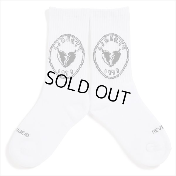 画像2: Deviluse デビルユース Liberty Socks WHITE (2)