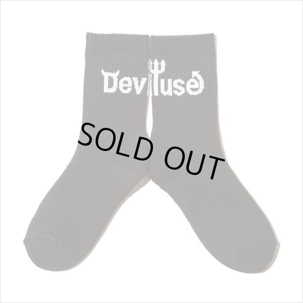 画像2: Deviluse デビルユース Logo Socks BLACK (2)