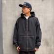 画像3: 【送料無料】Deviluse デビルユース Denim ZIPパーカー BLACK (3)