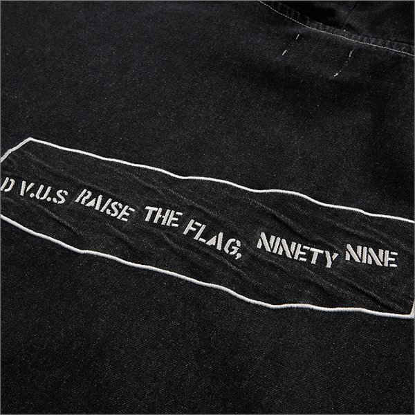 画像4: 【送料無料】Deviluse デビルユース Denim ZIPパーカー BLACK (4)