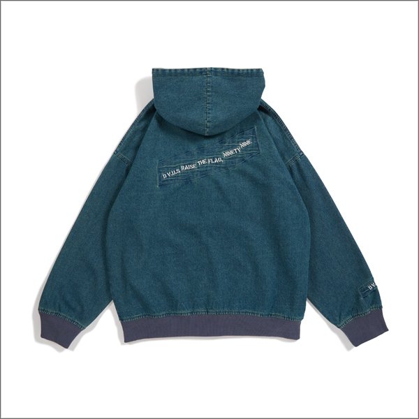 画像2: 【送料無料】Deviluse デビルユース Denim ZIPパーカー INDIGO (2)