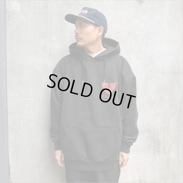 画像3: 【送料無料】Deviluse デビルユース Flame Heart P/Oパーカー BLACK (3)