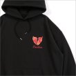 画像5: 【送料無料】Deviluse デビルユース Flame Heart P/Oパーカー BLACK (5)