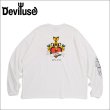 画像1: Deviluse デビルユース Heart Lock L/S Tシャツ WHITE (1)