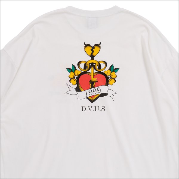 画像4: Deviluse デビルユース Heart Lock L/S Tシャツ WHITE (4)