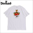 画像1: Deviluse デビルユース Heart Lock Tシャツ WHITE (1)