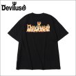 画像1: Deviluse デビルユース Flame Logo Tシャツ BLACK (1)