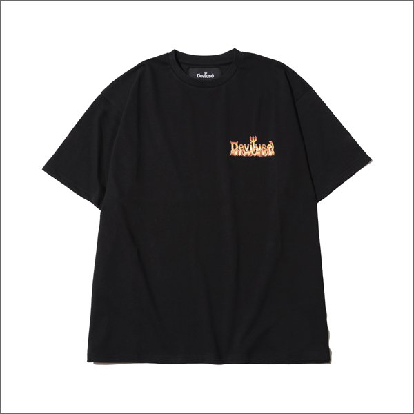 画像2: Deviluse デビルユース Flame Logo Tシャツ BLACK (2)