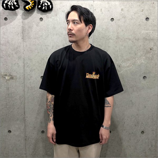 画像3: Deviluse デビルユース Flame Logo Tシャツ BLACK (3)