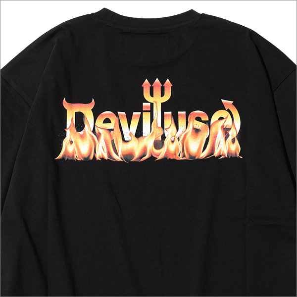画像4: Deviluse デビルユース Flame Logo Tシャツ BLACK (4)
