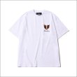 画像2: Deviluse デビルユース Flame Heart Tシャツ WHITE (2)