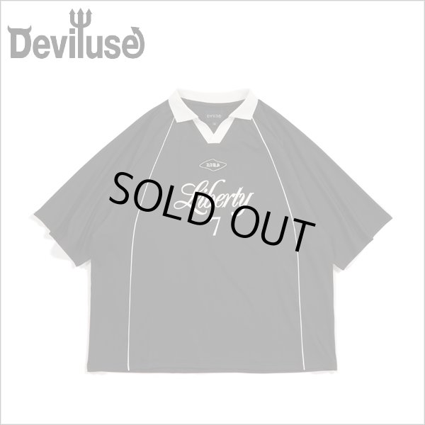 画像1: 【送料無料】Deviluse デビルユース Liberty Game Shirts BLACK (1)