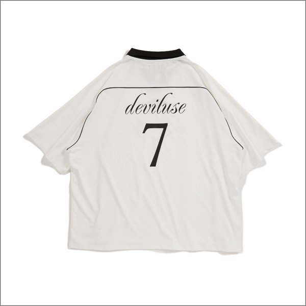 画像2: 【送料無料】Deviluse デビルユース Liberty Game Shirts WHITE (2)
