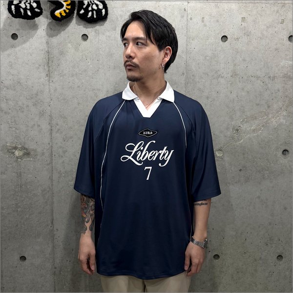 画像3: 【送料無料】Deviluse デビルユース Liberty Game Shirts NAVY (3)