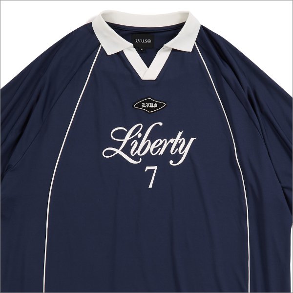画像4: 【送料無料】Deviluse デビルユース Liberty Game Shirts NAVY (4)