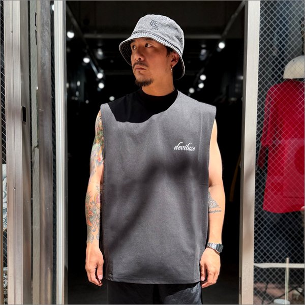 画像3: Deviluse デビルユース Heartaches Sleeveless タンクトップ BLACK (3)