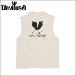 画像1: Deviluse デビルユース Heartaches Sleeveless タンクトップ WHITE (1)