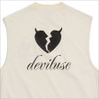 画像4: Deviluse デビルユース Heartaches Sleeveless タンクトップ WHITE (4)