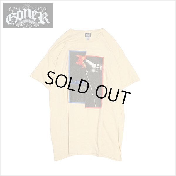 画像1: 【70％OFF】GoneR ゴナー Rose Hand Tシャツ VEGAS GOLD (1)