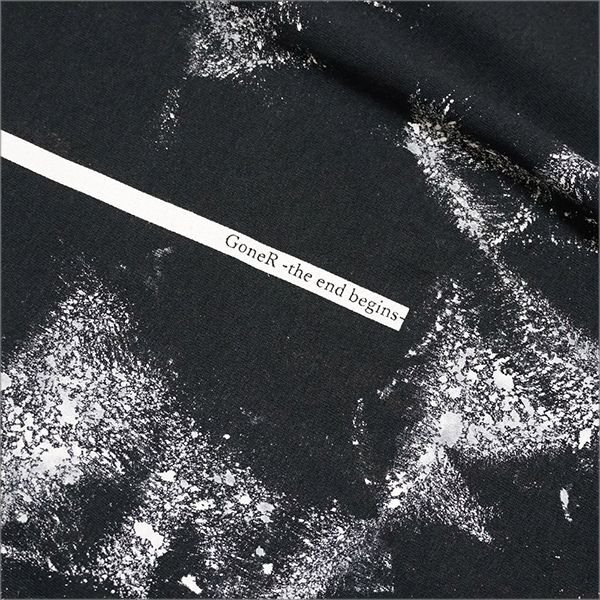 画像4: 【70%OFF】GoneR ゴナー Tie-dye Line Tシャツ BLACK (4)