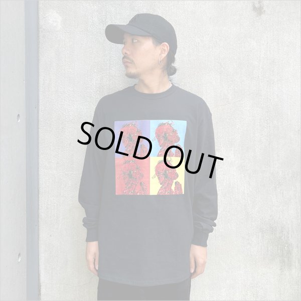 画像3: 【70％OFF】GoneR ゴナー Rose Jesus L/S Tシャツ BLACK  (3)