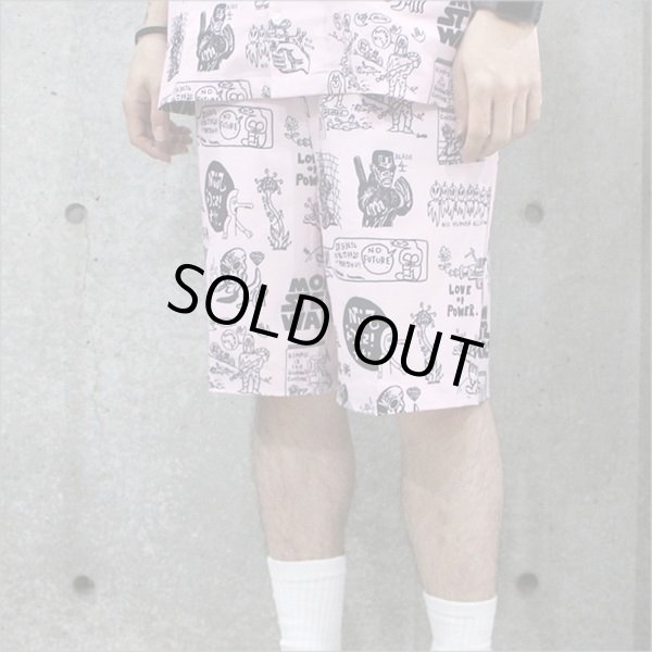 画像2: 【送料無料】Koner Gallery コーナーギャラリー TOMASON -Monster pattern- ショーツ PINK (2)