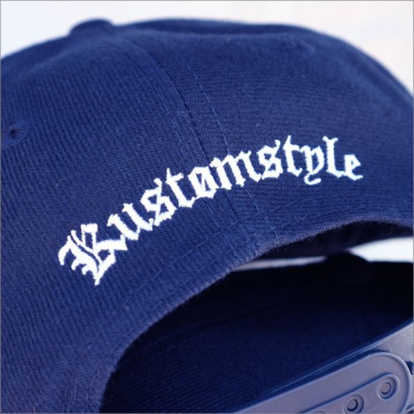 画像3: KustomStyle カスタムスタイル LA-BANDANA スナップバックCAP NAVY (3)