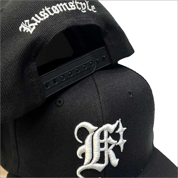画像2: KustomStyle カスタムスタイル K DIA スナップバックCAP BLACK (2)