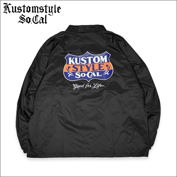 画像1: 【送料無料】KustomStyle カスタムスタイル GOOD FOR LIFE コーチJKT BLACK (1)