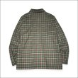 画像2: 【送料無料】KustomStyle カスタムスタイル LA PALMA CHECK FLANNEL L/Sシャツ GREEN/BROWN (2)