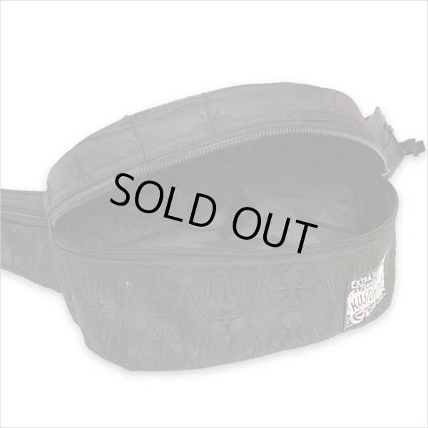 画像2: 【送料無料】KustomStyle カスタムスタイル BANDANA ウエストバッグ BLACK/BLACK (2)