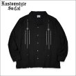 画像1: 【送料無料】KustomStyle カスタムスタイル JURIUS CAESAR L/S キューバシャツ BLACK (1)