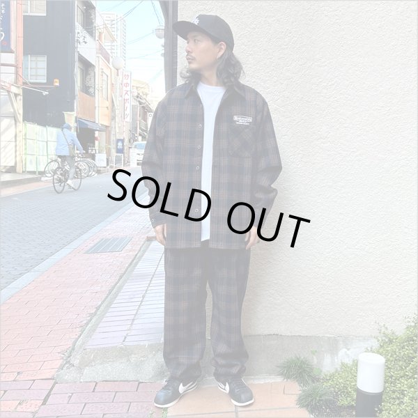 画像2: 【送料無料】KustomStyle カスタムスタイル SUPREME QUALITY '24 CHECK パンツ BLACK/WINE RED (2)