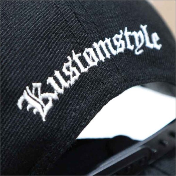 画像3: KustomStyle カスタムスタイル LA-BANDANA スナップバックCAP BLACK (3)