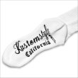 画像3: KustomStyle カスタムスタイル K DIA CREW SOCKS WHITE/BLUE (3)