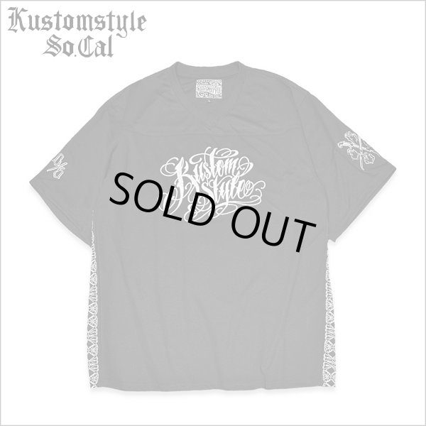 画像1: 【送料無料】KustomStyle カスタムスタイル GARDEN GROVE FOOTBALL JERSEY BLACK (1)