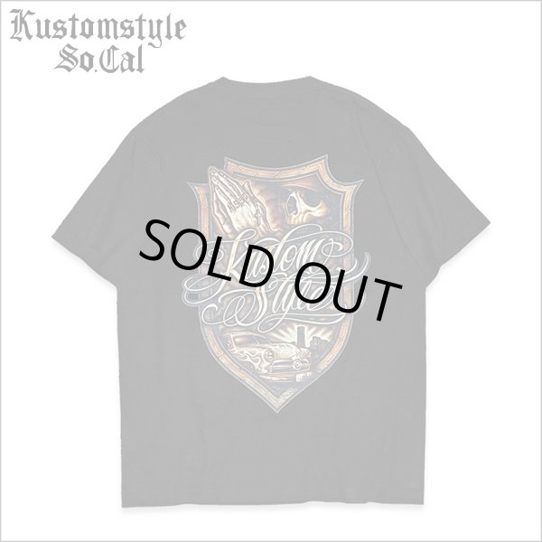画像1: KustomStyle カスタムスタイル ESCUDO DE CEPILLO Tシャツ BLACK (1)