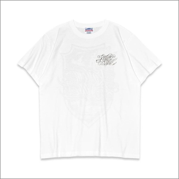 画像2: KustomStyle カスタムスタイル ESCUDO DE CEPILLO Tシャツ WHITE (2)