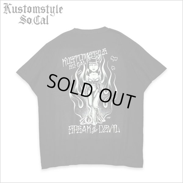 画像1: KustomStyle カスタムスタイル SPEAK of the DEVIL Tシャツ BLACK (1)