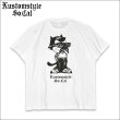 画像1: KustomStyle カスタムスタイル THE CAT Tシャツ WHITE (1)