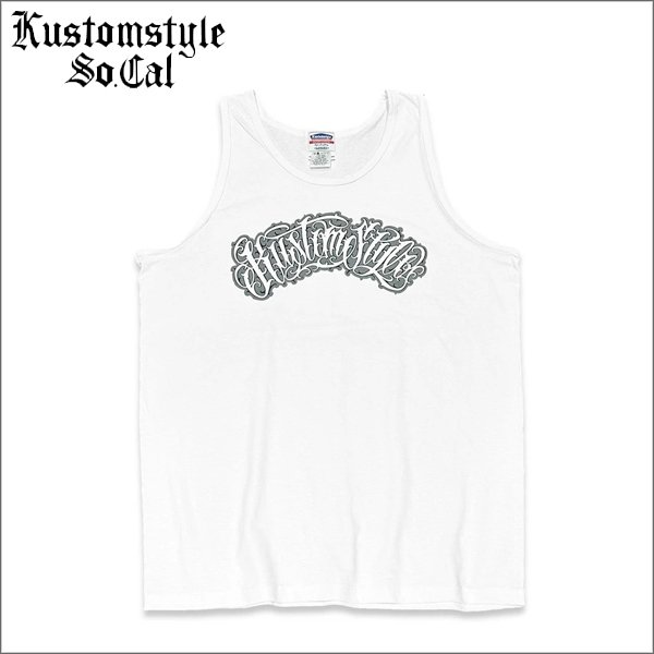 画像1: KustomStyle カスタムスタイル HAVOC タンクトップ WHITE (1)