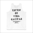 画像2: KustomStyle カスタムスタイル ESTILO CALIFAS タンクトップ WHITE (2)