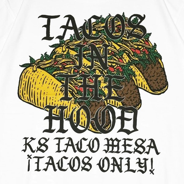 画像4: KustomStyle カスタムスタイル TACO MESA Tシャツ WHITE (4)