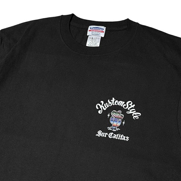 画像5: KustomStyle カスタムスタイル CACTUS SUR CALIFAS Tシャツ BLACK (5)