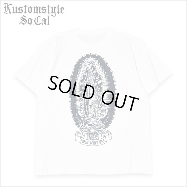 画像1: KustomStyle カスタムスタイル KEEP MANNERS Tシャツ WHITE (1)