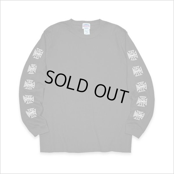 画像2: KustomStyle カスタムスタイル IRON CROSS L/S Tシャツ BLACK	 (2)