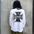 画像3: KustomStyle カスタムスタイル IRON CROSS L/S Tシャツ WHITE (3)