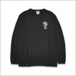 画像2: KustomStyle カスタムスタイル P.L.O SKULL L/S Tシャツ BLACK (2)